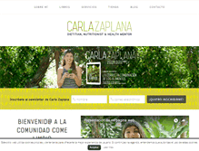 Tablet Screenshot of carlazaplana.com